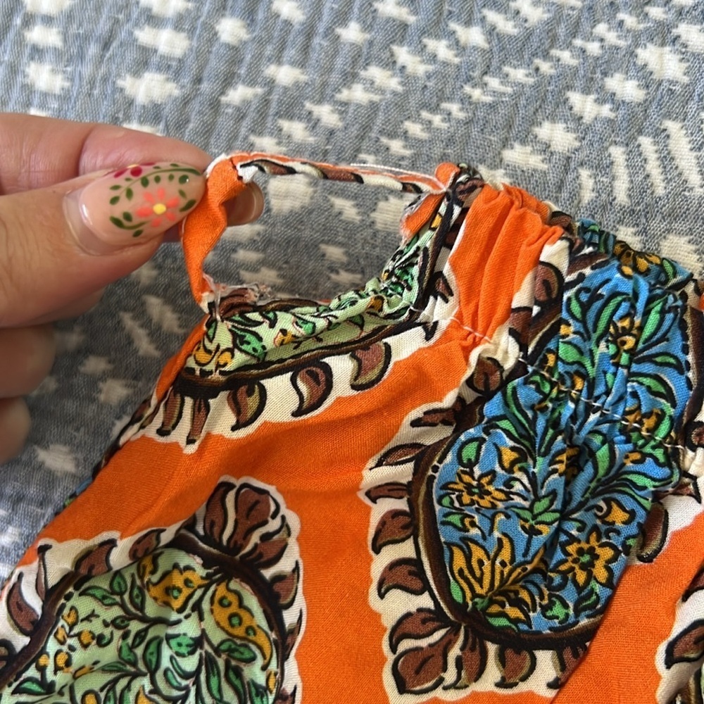 Paisley Boho Patterned Tiered Maxi Skirt | S - Picture 4 of 7